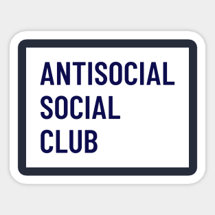 Anti Social Club Sticker